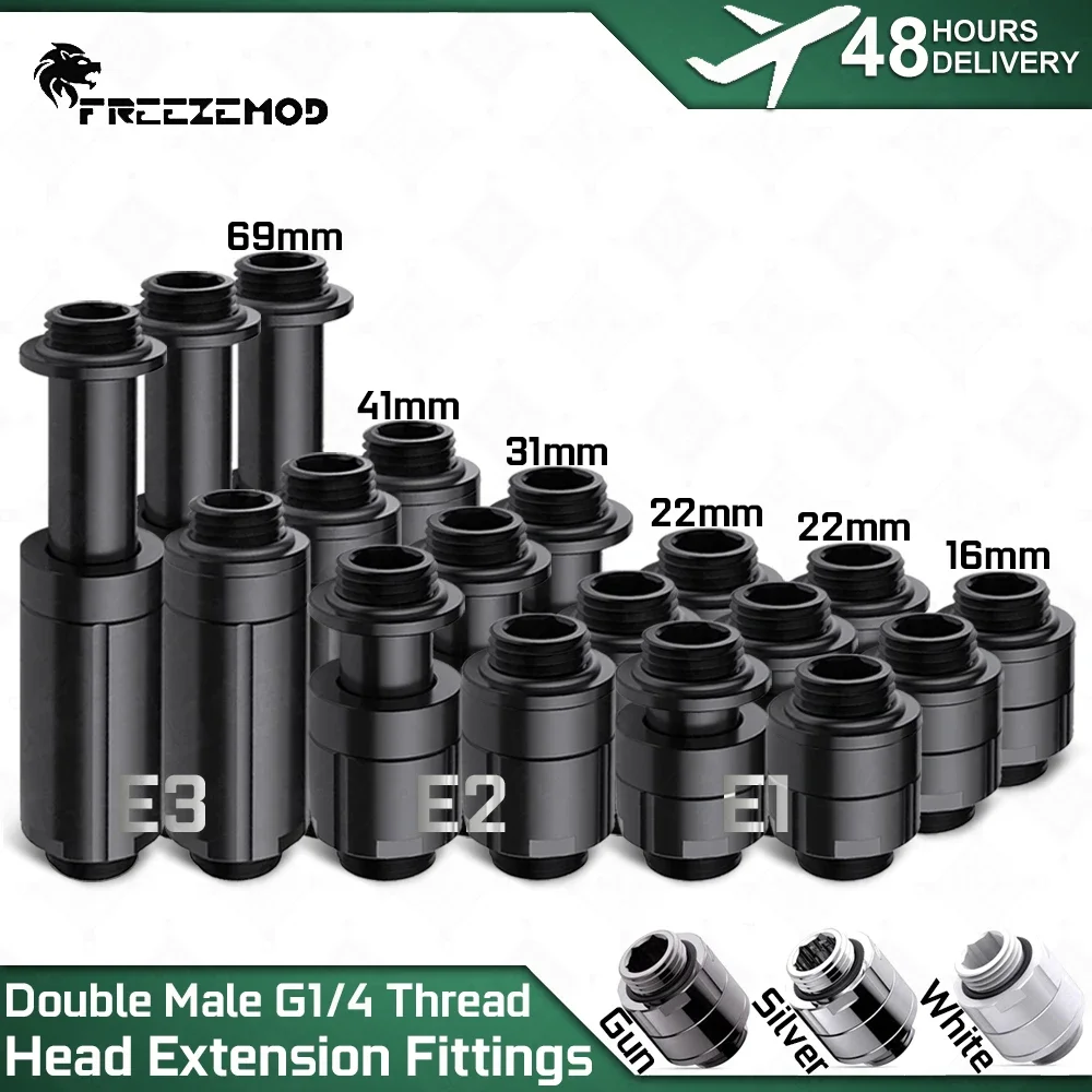 Whsle Double Male Head Telescopic Extension Brass Fittings FREEZEMOD 16-22mm/22-31mm/41-69mm M-M Adjustable Joint PC Cooling MOD
Whsle Double Male Head Telescopic Extension Brass Fittings FREEZEMOD 16-22mm/22-31mm/41-69mm M-M Adjustable Joint PC Cooling MOD