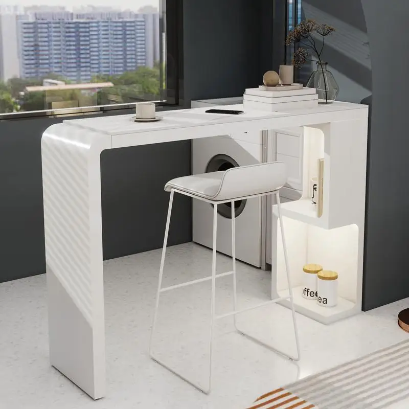 Cream wind balcony leisure small bar living room sofa next to the wall partition bar table household rock slab island desk
Cream wind balcony leisure small bar living room sofa next to the wall partition bar table household rock slab island desk
