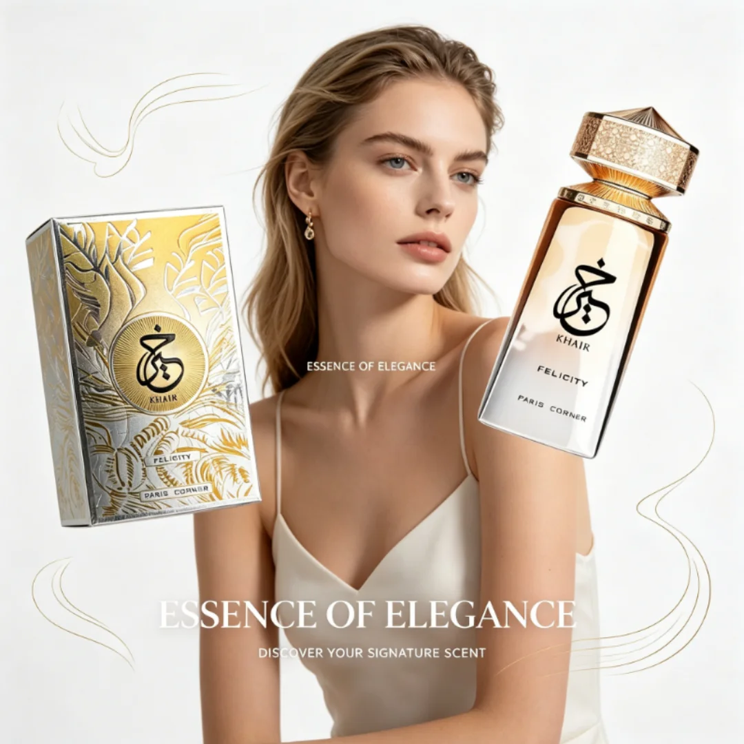 1Unisex Fragrance KHAIR Collection • Unique Design • Premium Signature Scent • Irresistible Allure • Long-Lasting Aroma
1Unisex Fragrance KHAIR Collection • Unique Design • Premium Signature Scent • Irresistible Allure • Long-Lasting Aroma