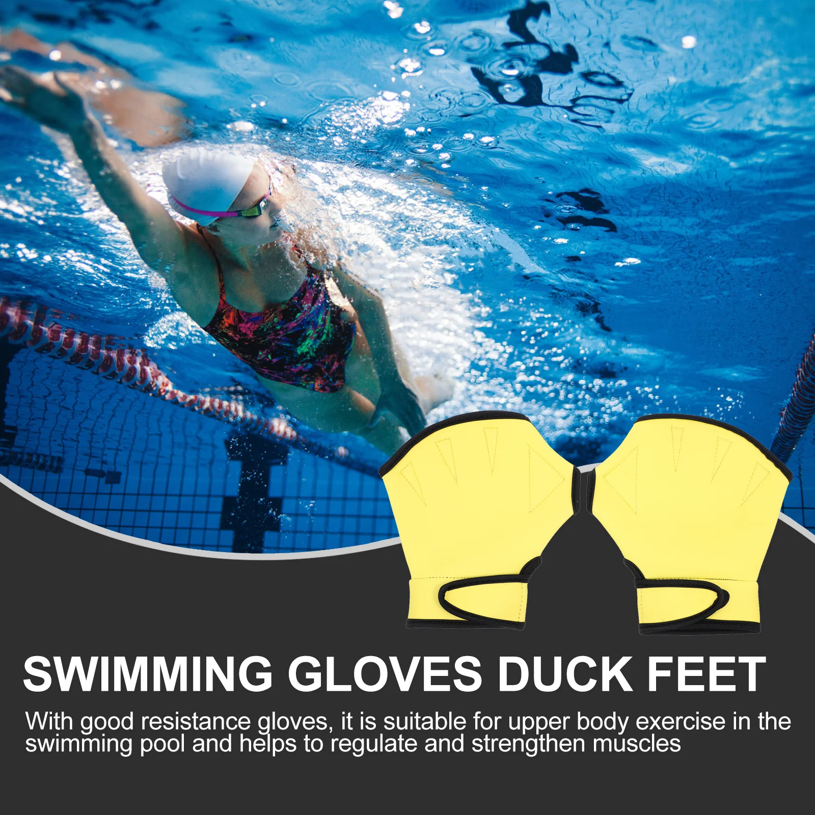 Diving Auxiliary Gloves 1Pair Special Shaped Design Easy Comfortable to Wear Nylon Swimming Paddles for Pool Use
Diving Auxiliary Gloves 1Pair Special Shaped Design Easy Comfortable to Wear Nylon Swimming Paddles for Pool Use