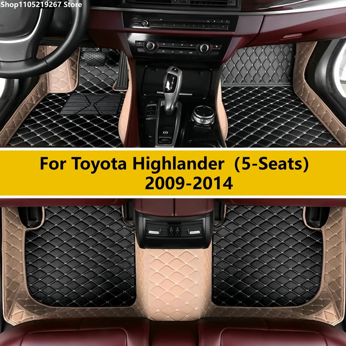 Car Floor Mats Fit For Toyota Highlander(5-Seats)2009-2014 Auto Accessories Leather Waterproof Anti Slip Foot Carpet
Car Floor Mats Fit For Toyota Highlander(5-Seats)2009-2014 Auto Accessories Leather Waterproof Anti Slip Foot Carpet