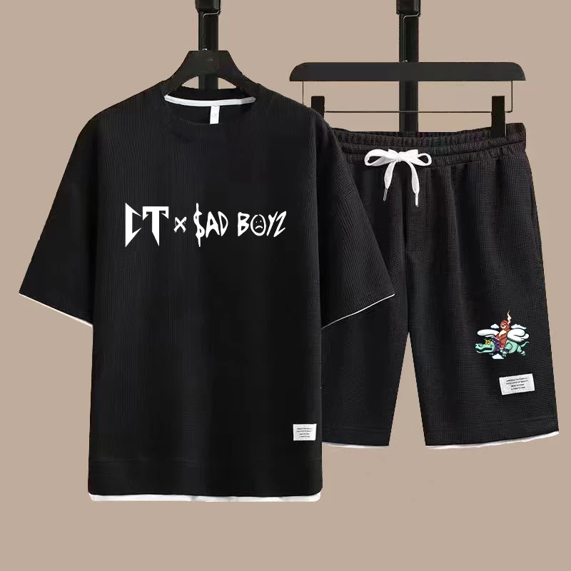CORRIDOS TUMBADOS T-shirts Short Pants 2-Piece Suit Men Summer Fashion Short Sleeve Tracksuit Set Shorts Streetwear Tee Tops
CORRIDOS TUMBADOS T-shirts Short Pants 2-Piece Suit Men Summer Fashion Short Sleeve Tracksuit Set Shorts Streetwear Tee Tops