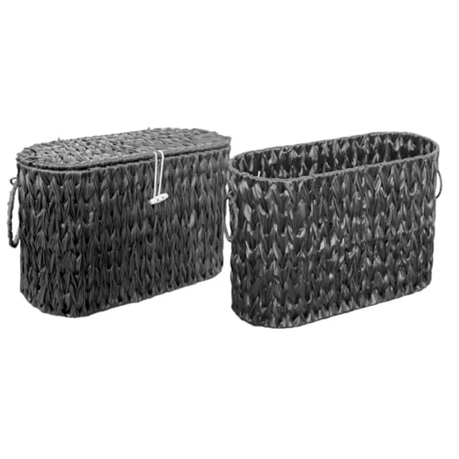 Toilet Paper BasketWicker Toilet Paper Storage with Cover Black
Toilet Paper BasketWicker Toilet Paper Storage with Cover Black