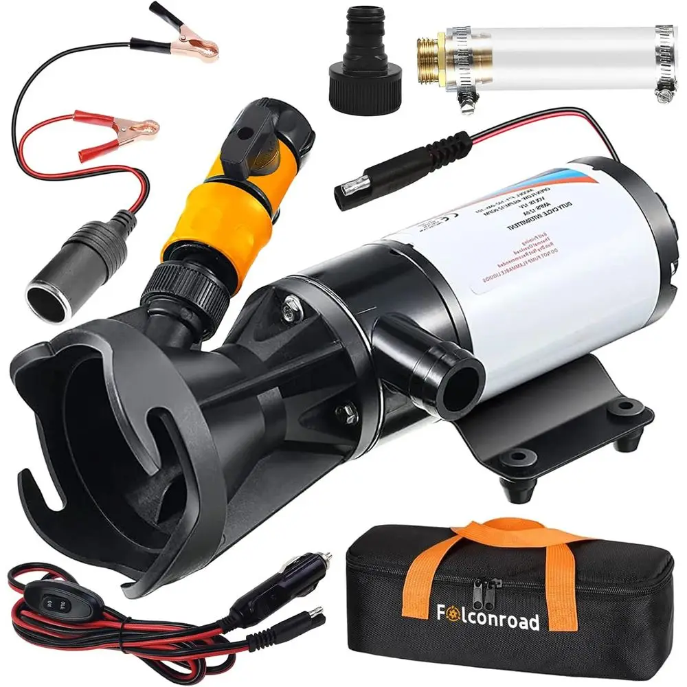 Macerator Pump for RV with Storage Bag, 12V 12GPM RV Macerator with Quick-Release, Sewage Pump with Garden Hose Discharge Port f
Macerator Pump for RV with Storage Bag, 12V 12GPM RV Macerator with Quick-Release, Sewage Pump with Garden Hose Discharge Port f