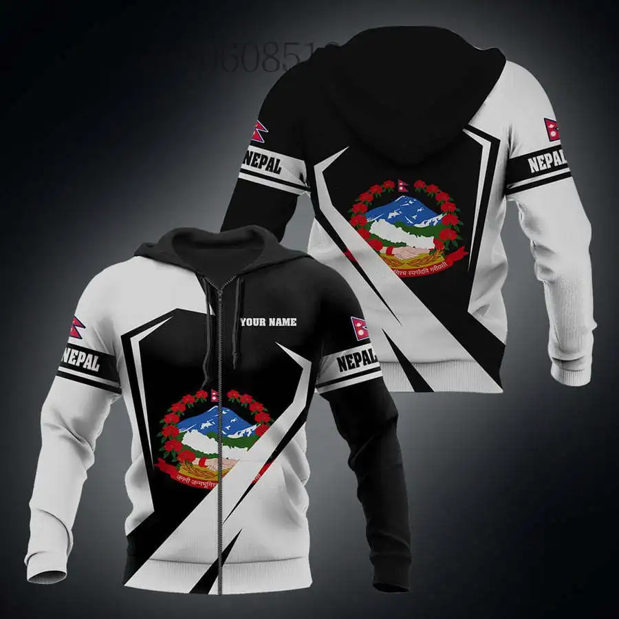 Customized Nepal Flag & Coat of Arms Graphic Hoodie Summer Casual Streetwear Men's Women's Fashion Loose Oversized Sweatshirt
Customized Nepal Flag & Coat of Arms Graphic Hoodie Summer Casual Streetwear Men's Women's Fashion Loose Oversized Sweatshirt
