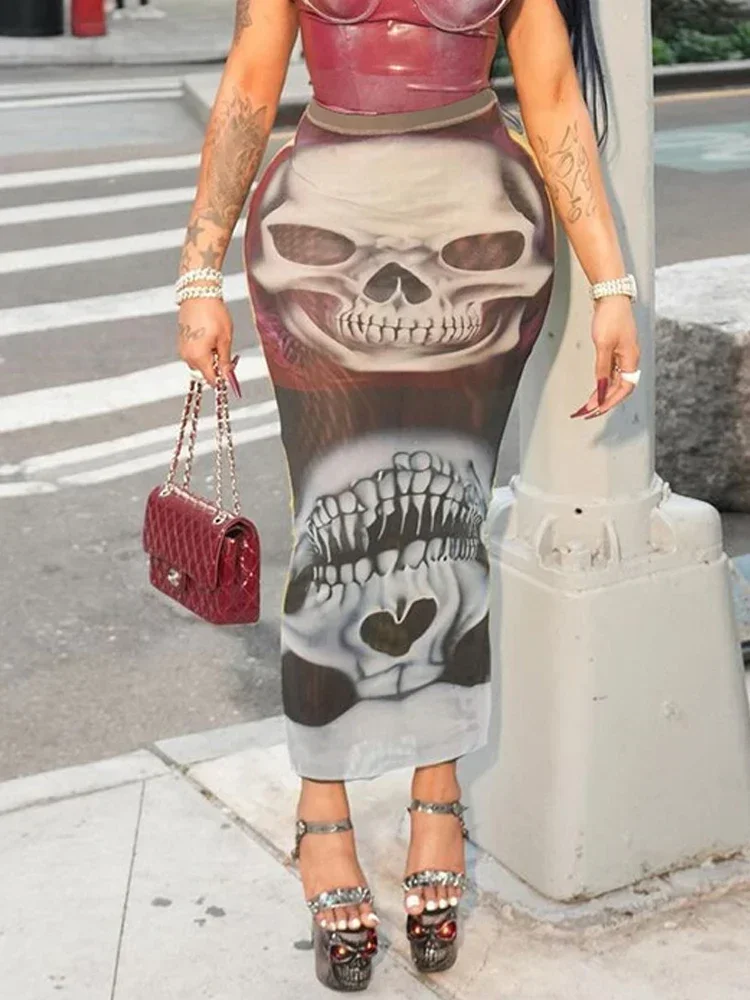 CPSYMYM Skulls Print Skirts Women Sexy See Through Skinny Summer Trend Stretch Wild Basic Clubwear Midnight Long Skirts
CPSYMYM Skulls Print Skirts Women Sexy See Through Skinny Summer Trend Stretch Wild Basic Clubwear Midnight Long Skirts
