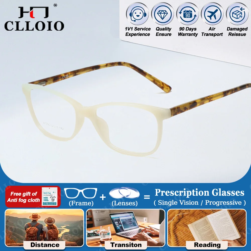 CLLOIO Women Simple Square Optical Myopia Prescription Glasses Anti Blue Ray Photochromic Eyeware Progressive Reading Eyeglasses
CLLOIO Women Simple Square Optical Myopia Prescription Glasses Anti Blue Ray Photochromic Eyeware Progressive Reading Eyeglasses