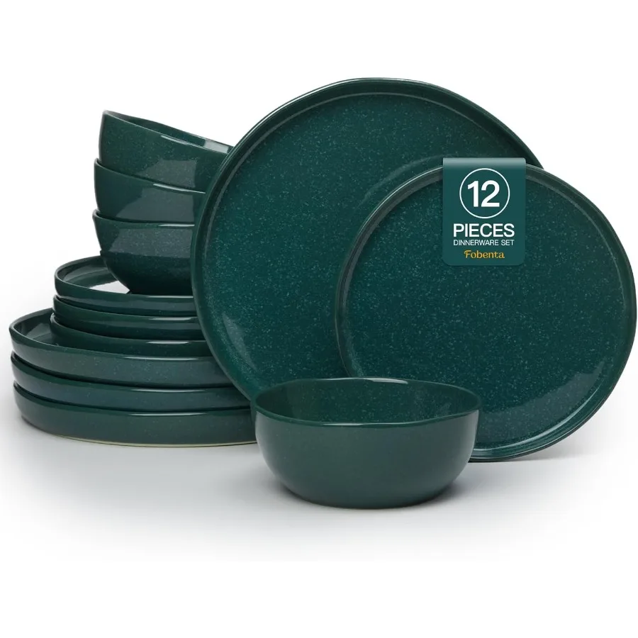 Набор керамической посуды на 4, с тарелками и мисками с реактивной глазурью, безопасный для микроволновой печи и устойчивый к сколам, идеально подходит для современной столовой
Набор керамической посуды на 4, с тарелками и мисками с реактивной глазурью, безопасный для микроволновой печи и устойчивый к сколам, идеально подходит для современной столовой