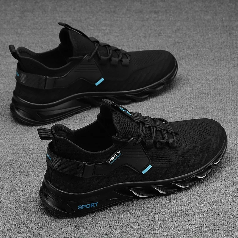 Men's Breathable Mesh Sports Casual Work Shoes Black Outdoor Leisure Footwear Comfortable Low Heel round Toe Rubber Outsole
Men's Breathable Mesh Sports Casual Work Shoes Black Outdoor Leisure Footwear Comfortable Low Heel round Toe Rubber Outsole