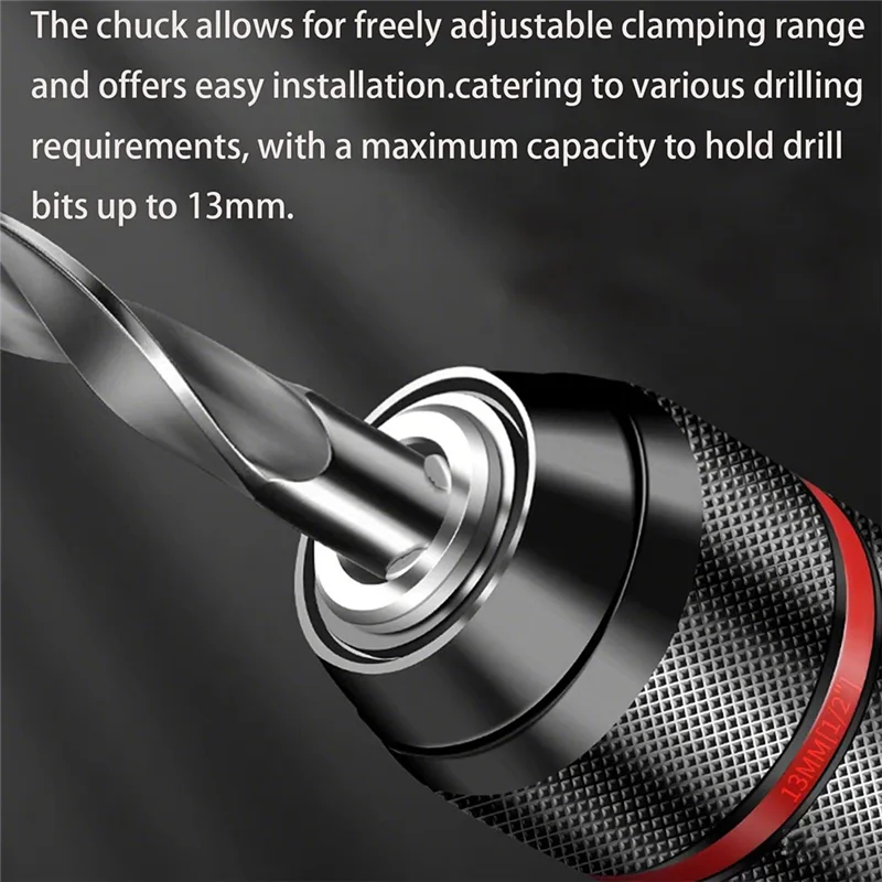 A27F-Multi - Function 1.5-13Mm Self-Tighten Keyless Drill Chuck With 1/2-20UNF Mount, Complete With 3/8Inch SDS - Plus Shank
A27F-Multi - Function 1.5-13Mm Self-Tighten Keyless Drill Chuck With 1/2-20UNF Mount, Complete With 3/8Inch SDS - Plus Shank