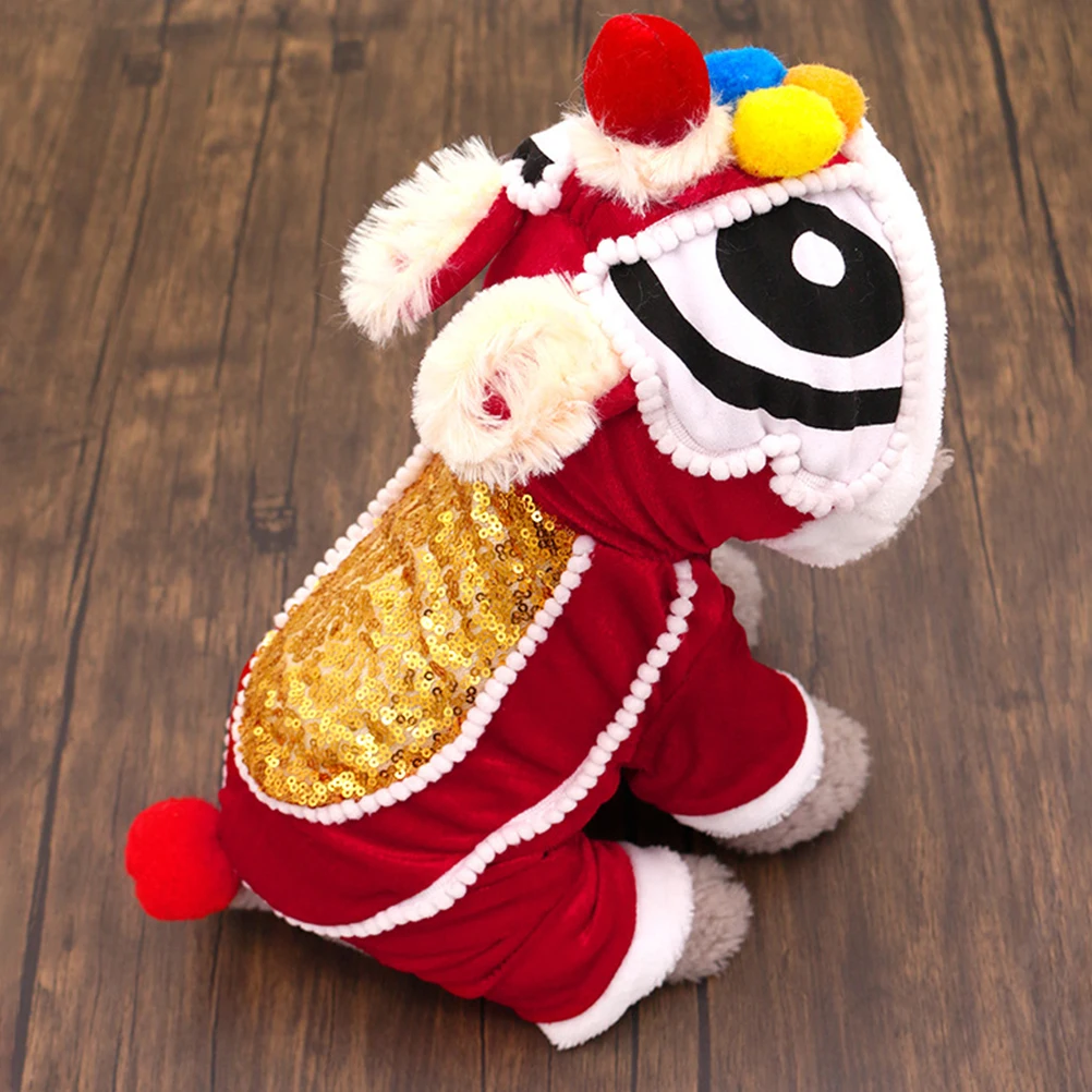 Pet New Year Festive Dance Lion Costume Fashionable Cartoon Dog Cat Outfit Christmas Party Clothes Lovely Warm Dog Clothes
Pet New Year Festive Dance Lion Costume Fashionable Cartoon Dog Cat Outfit Christmas Party Clothes Lovely Warm Dog Clothes