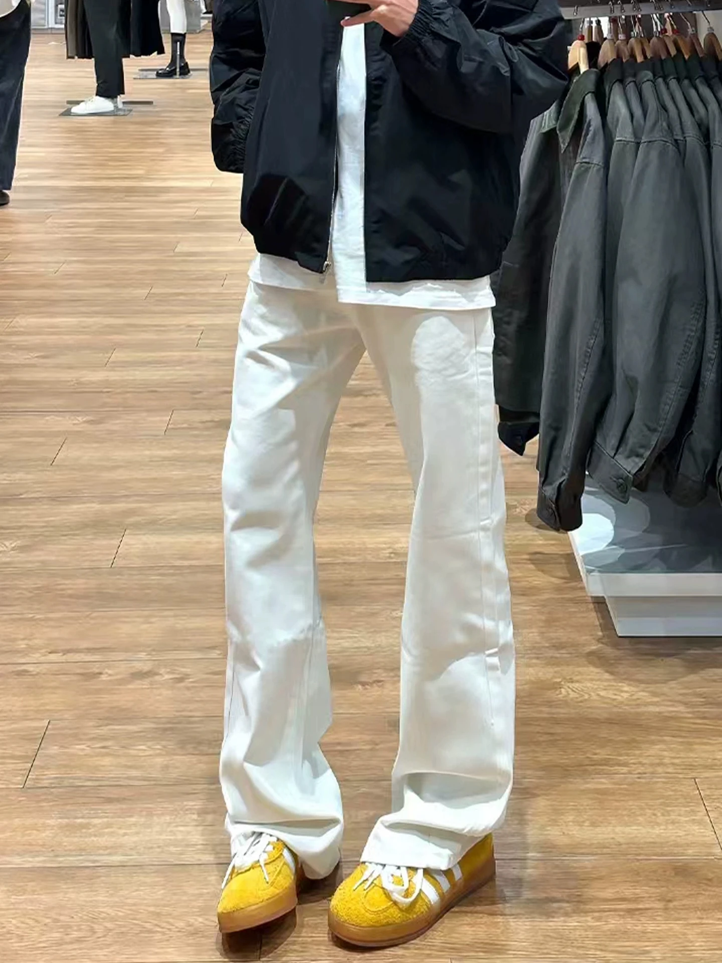 High Waist Straight Leg Jeans Men's Autumn High Waist Lift Trousers Micro Flared Slimming Narrow Version Flared Pants
High Waist Straight Leg Jeans Men's Autumn High Waist Lift Trousers Micro Flared Slimming Narrow Version Flared Pants