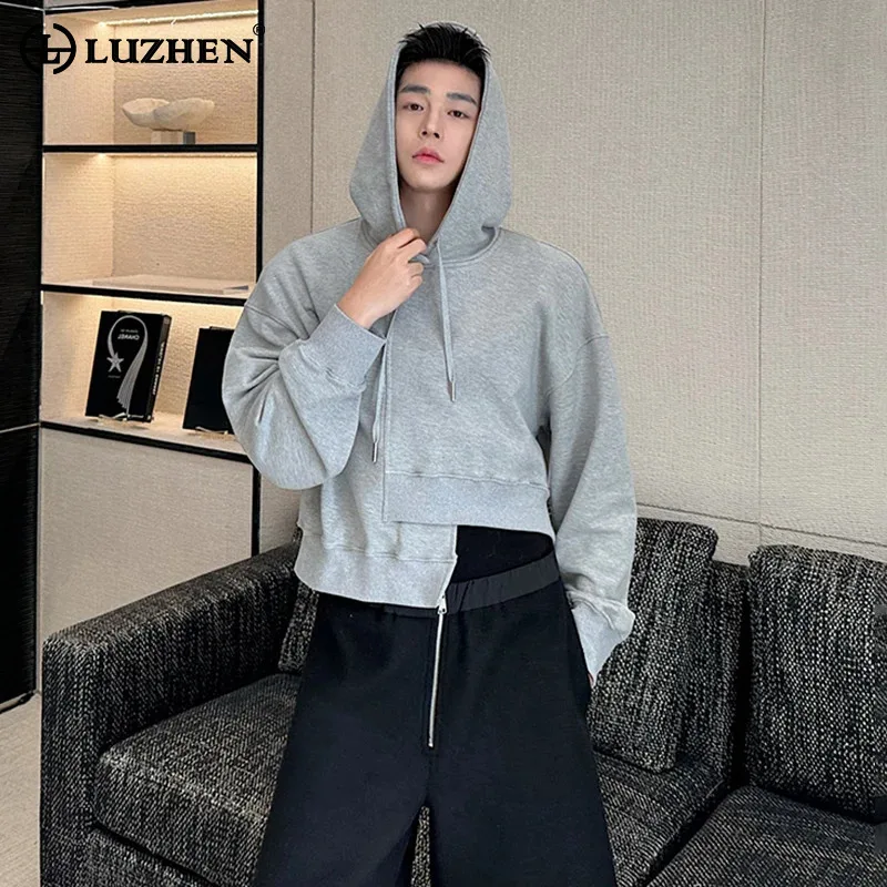 LUZHEN Design Original Asymmetric Sweatshirts Trendy Splicing Street Men's Hoodies Korean Clothes Original New Jackets JY5968
LUZHEN Design Original Asymmetric Sweatshirts Trendy Splicing Street Men's Hoodies Korean Clothes Original New Jackets JY5968