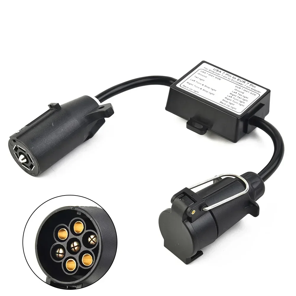 1pcs Car Converter US 7-Way Plug To Eu 13-Pin US 7 Way To EU 7 US 4 To EU7 Round Connector Trailer Light Converter Accessories
1pcs Car Converter US 7-Way Plug To Eu 13-Pin US 7 Way To EU 7 US 4 To EU7 Round Connector Trailer Light Converter Accessories