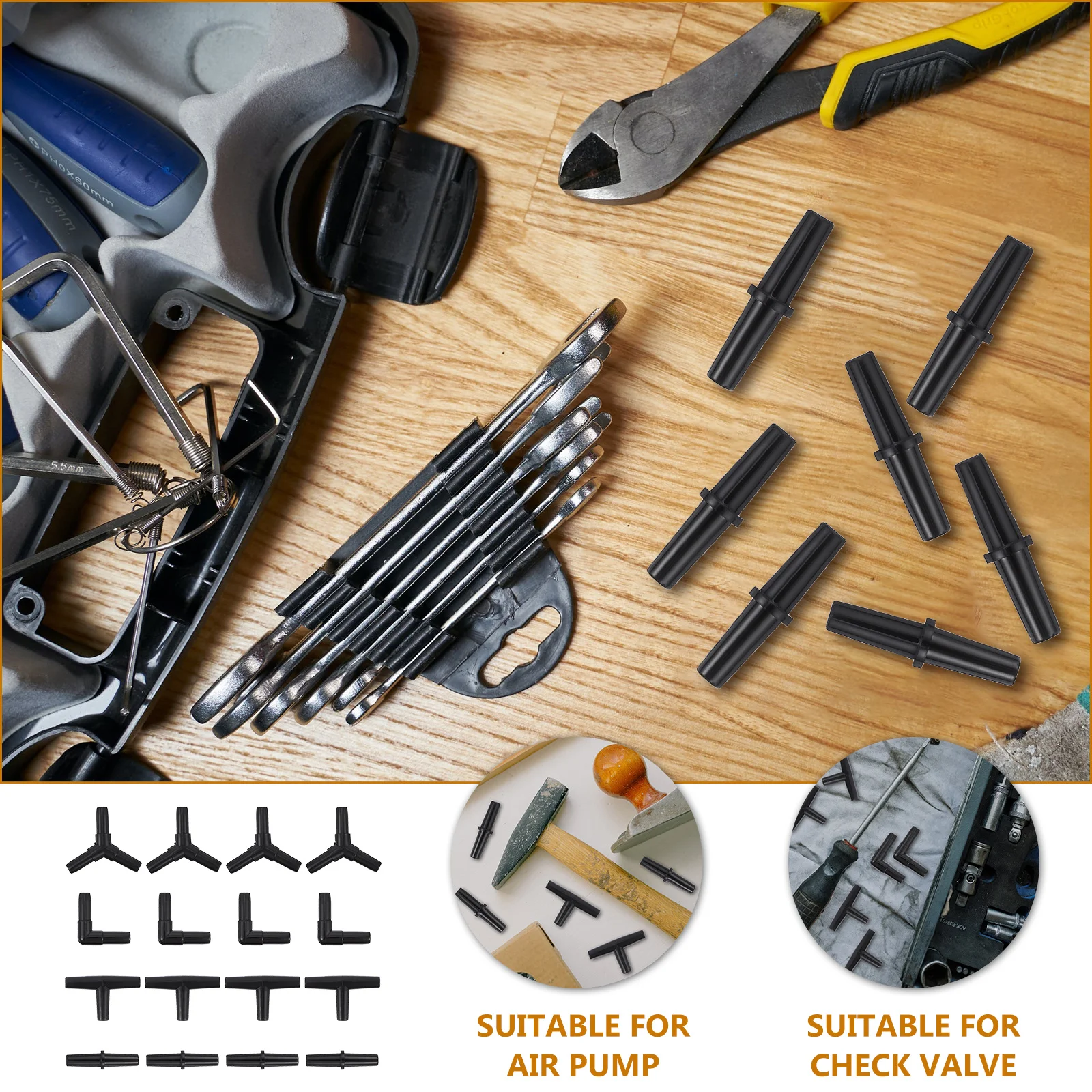 80Pcs Aquarium Oxygen Hose Connector Plastic Inline Airline Tubing Connector Fish Tank Air Pump Joint Accessories 
80Pcs Aquarium Oxygen Hose Connector Plastic Inline Airline Tubing Connector Fish Tank Air Pump Joint Accessories