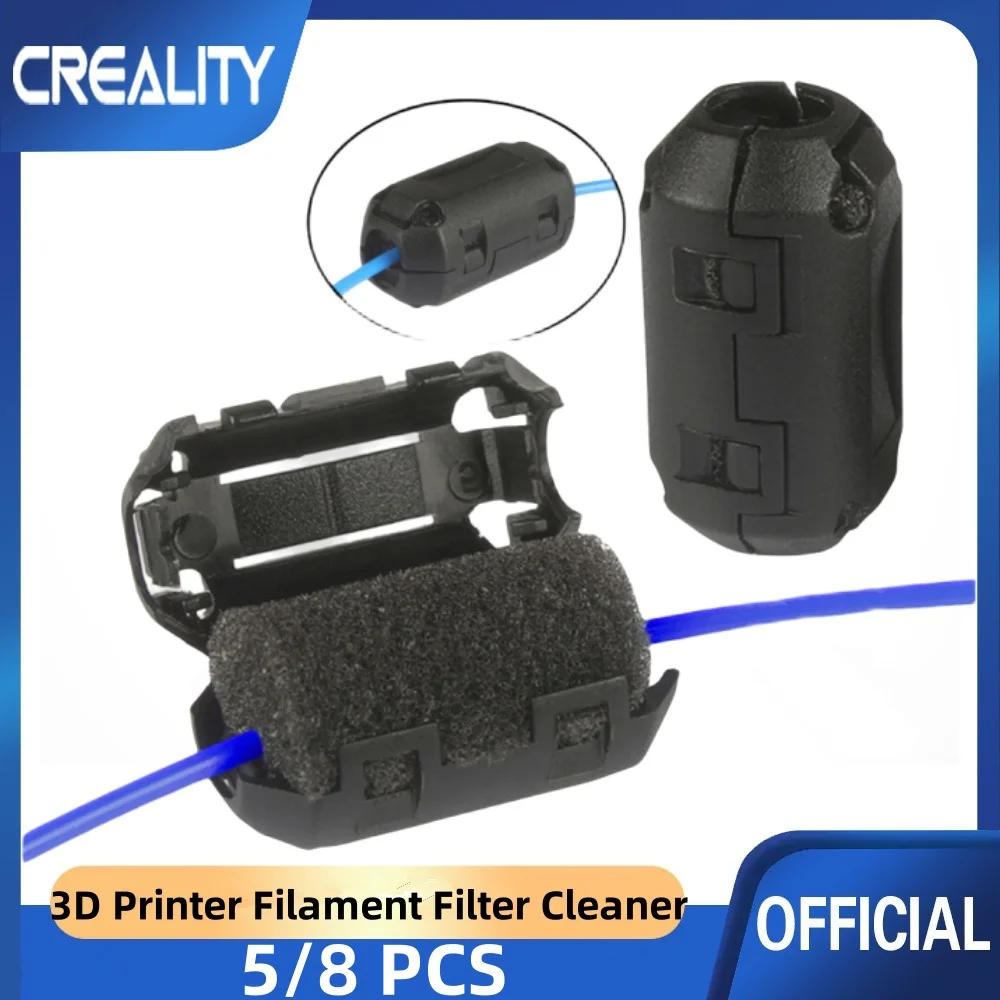 Creality5/8Pcs 3D Printer Filament Filter Cleaner Universal Dust & Static Removal Tool Essential Accessory to Protect 3D Printer
Creality5/8Pcs 3D Printer Filament Filter Cleaner Universal Dust & Static Removal Tool Essential Accessory to Protect 3D Printer