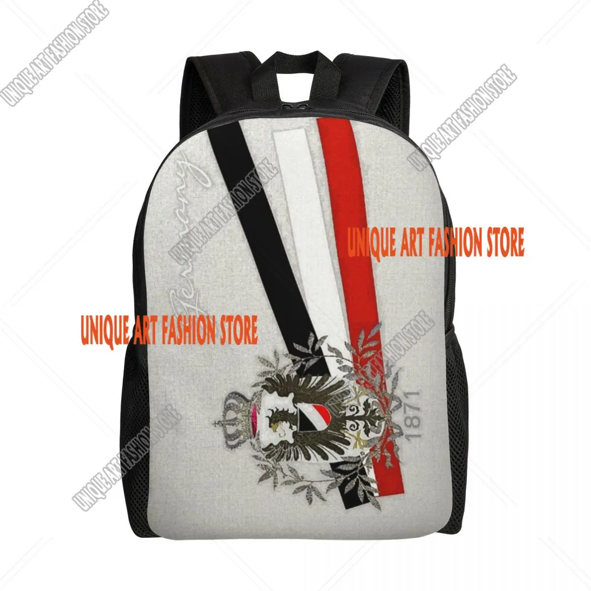 3D Printing German Empire Eagle Flag 1871 Backpack for Boys Girls Germany Patriotic Travel Bags Bookbag Fits 15 Inch Laptop 
3D Printing German Empire Eagle Flag 1871 Backpack for Boys Girls Germany Patriotic Travel Bags Bookbag Fits 15 Inch Laptop