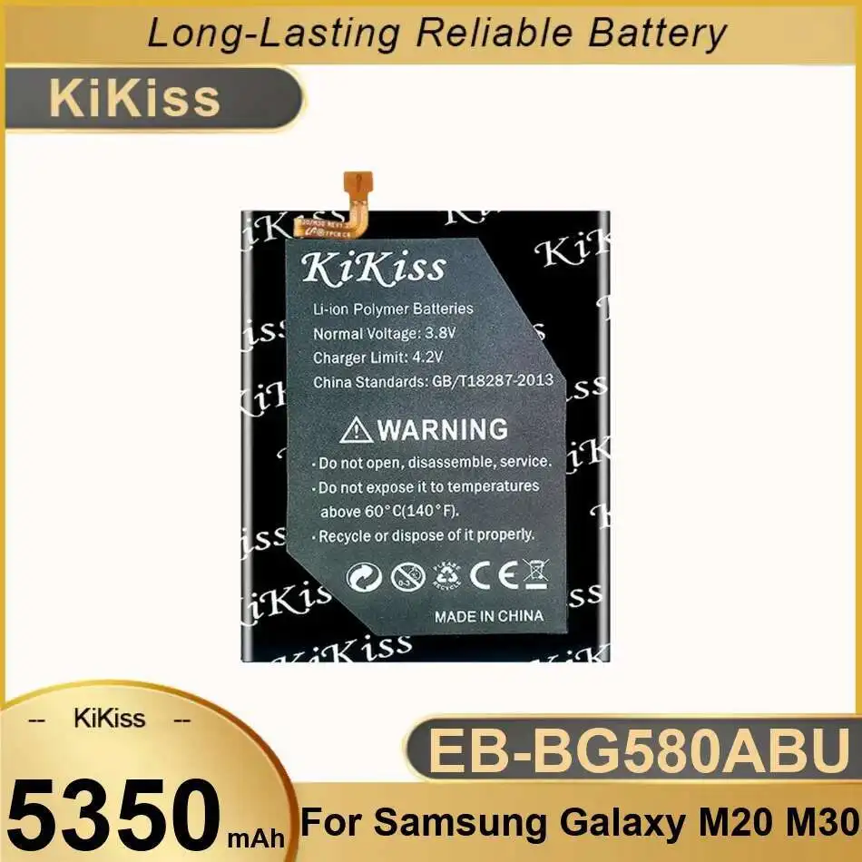 5350 мАч для Samsung Galaxy M20 M30 SM-M205F аккумулятор мобильного телефона EB-BG580ABU стабильный
5350 мАч для Samsung Galaxy M20 M30 SM-M205F аккумулятор мобильного телефона EB-BG580ABU стабильный