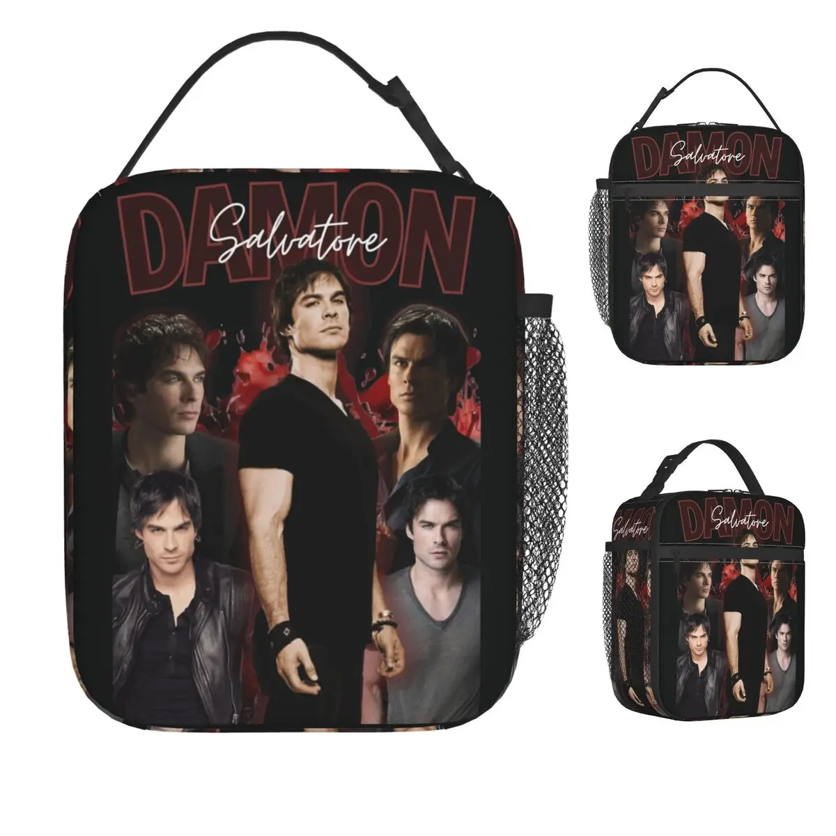 The Vampire Diaries Damon Salvatore TV Series Lunch Bag Office Lunch Box For Child Thermal Tote Handbags Oxford Cooler Bag
The Vampire Diaries Damon Salvatore TV Series Lunch Bag Office Lunch Box For Child Thermal Tote Handbags Oxford Cooler Bag