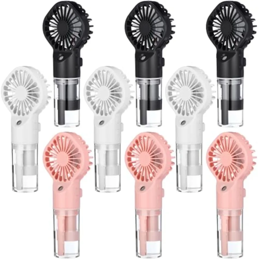 Portable misting fan for travel, outdoor sport, office, home: ABS plastic, white, 5ml water tank + 3-speed cooling + USB-C rech
Portable misting fan for travel, outdoor sport, office, home: ABS plastic, white, 5ml water tank + 3-speed cooling + USB-C rech
