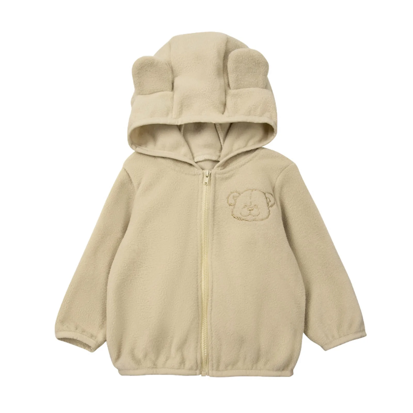 Baby Girls Boys Cute Fleece Outerwear Hooded Long Sleeve Embroidery Front Zipper Jacket Toddler Casual Fall Winter Warm Coat
Baby Girls Boys Cute Fleece Outerwear Hooded Long Sleeve Embroidery Front Zipper Jacket Toddler Casual Fall Winter Warm Coat