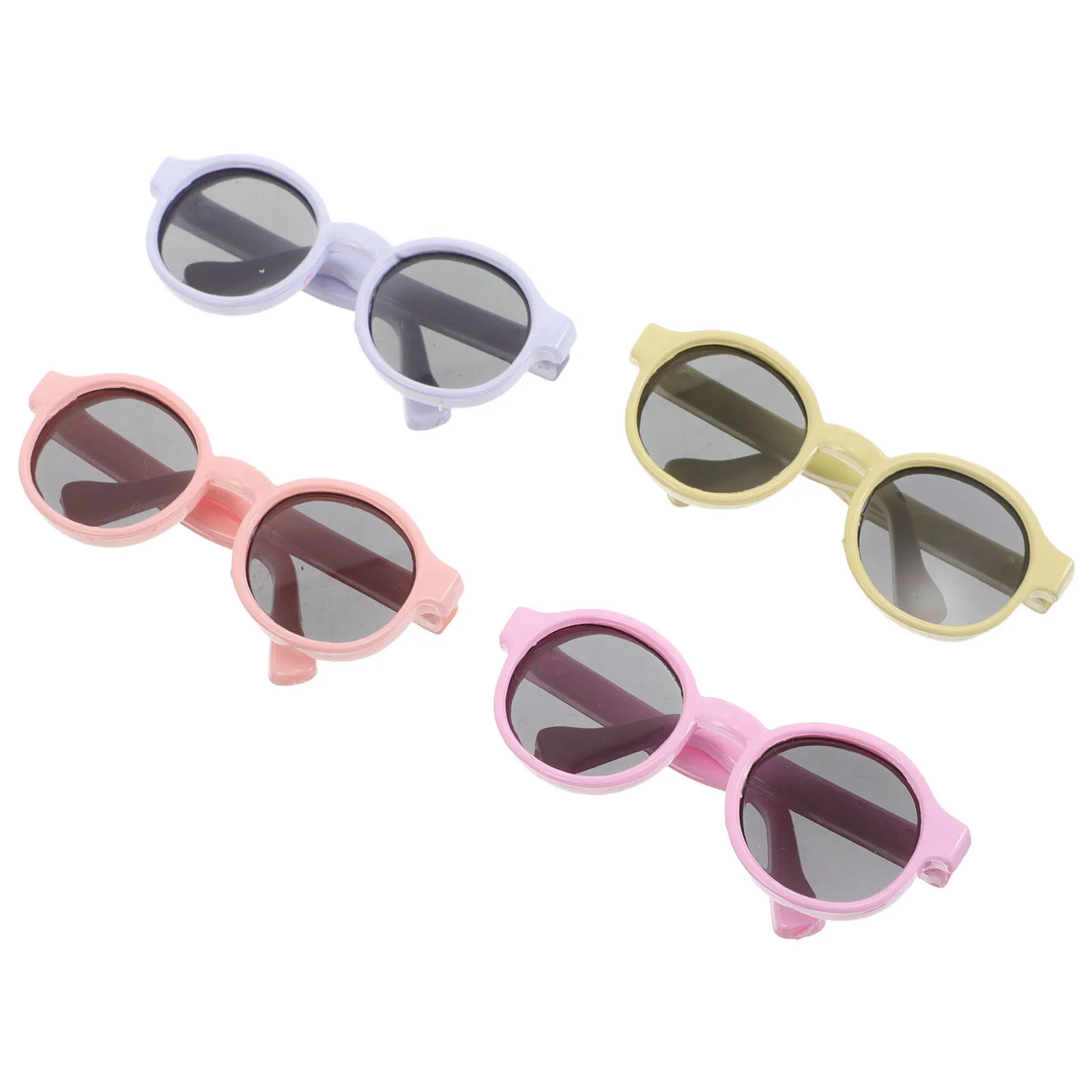 4Pcs Mini Sunglasses Macaron Colored Set for 15cm Pretend Play Party Accessories Lightweight Plastic Eyewear
4Pcs Mini Sunglasses Macaron Colored Set for 15cm Pretend Play Party Accessories Lightweight Plastic Eyewear