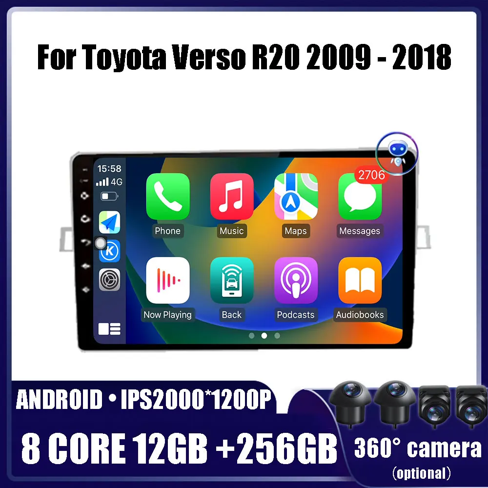 Android OS For Toyota Verso R20 2009 - 2018 Multimedia Video Player Car Radio Navigation stereo GPS DSP WIFI 4G 2 din
Android OS For Toyota Verso R20 2009 - 2018 Multimedia Video Player Car Radio Navigation stereo GPS DSP WIFI 4G 2 din