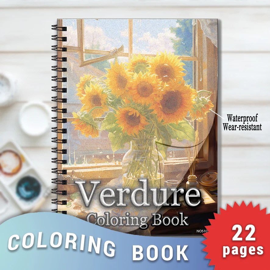 Книжка-раскраска для взрослых Verdure — 8,3x 11,2 дюйма, 22-страничная книжка-раскраска — помогает снизить стресс и легкость эмоций
Книжка-раскраска для взрослых Verdure — 8,3x 11,2 дюйма, 22-страничная книжка-раскраска — помогает снизить стресс и легкость эмоций