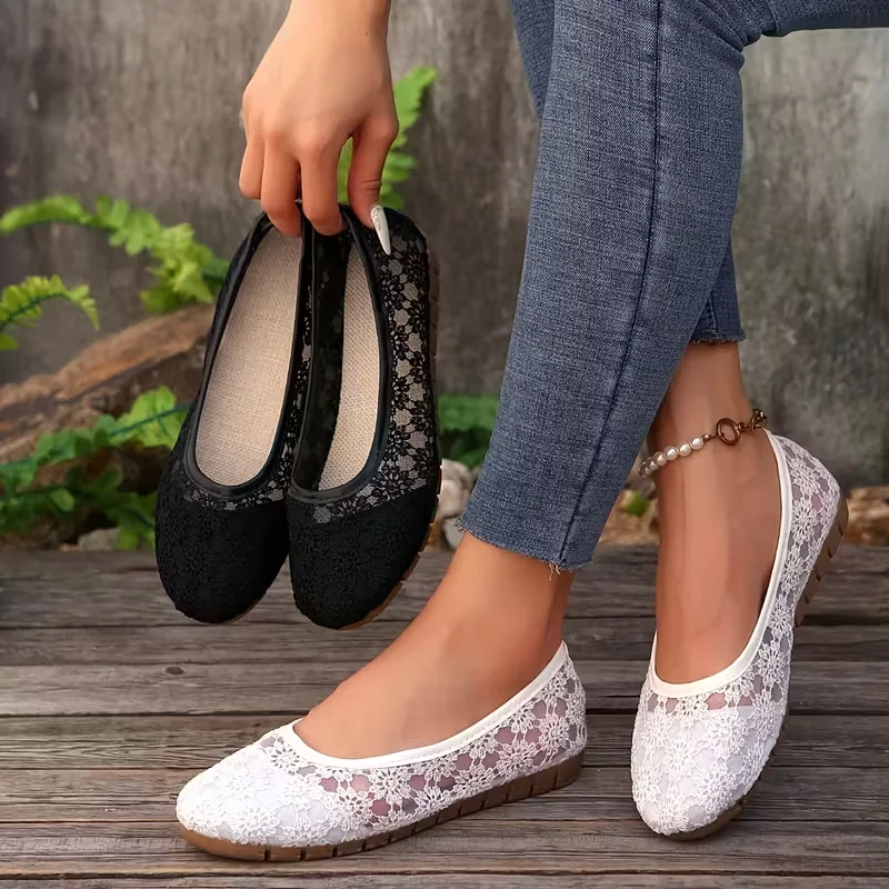 2025 New Women Flats Sandals Summer Ballet Flat Fashion Sandals Women Slip on Sweet Hollow Flat Shoes Women Zapatos De Mujer
2025 New Women Flats Sandals Summer Ballet Flat Fashion Sandals Women Slip on Sweet Hollow Flat Shoes Women Zapatos De Mujer
