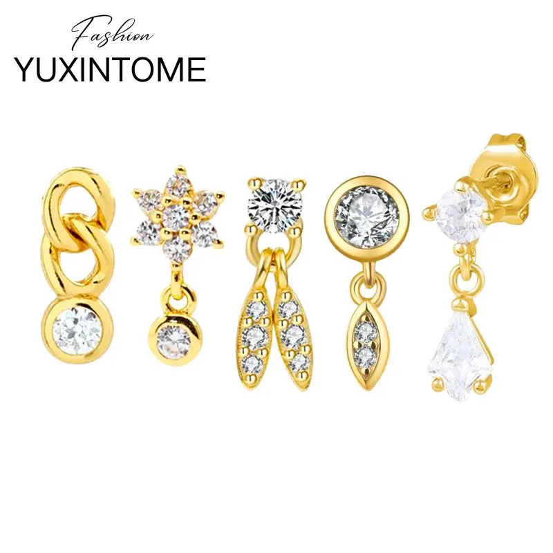 925 Sterling Silver Needle White Crystal Stud Earrings Women's Exquisite Water Drop/Round Pendant Earrings Party Fashion Jewelry
925 Sterling Silver Needle White Crystal Stud Earrings Women's Exquisite Water Drop/Round Pendant Earrings Party Fashion Jewelry