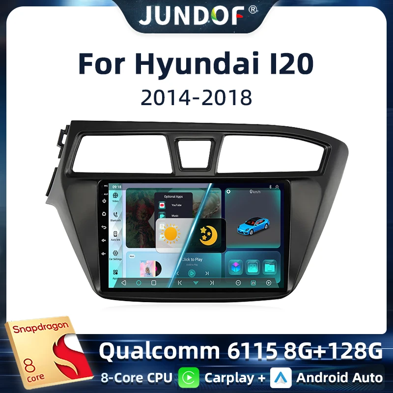 Jundof 2Din WIFI 4G Car Stereo For Hyundai I20 2015-2017 Multimedia Player AI Voice 8Core Carplay Android Car DSP GPS Car Audio
Jundof 2Din WIFI 4G Car Stereo For Hyundai I20 2015-2017 Multimedia Player AI Voice 8Core Carplay Android Car DSP GPS Car Audio