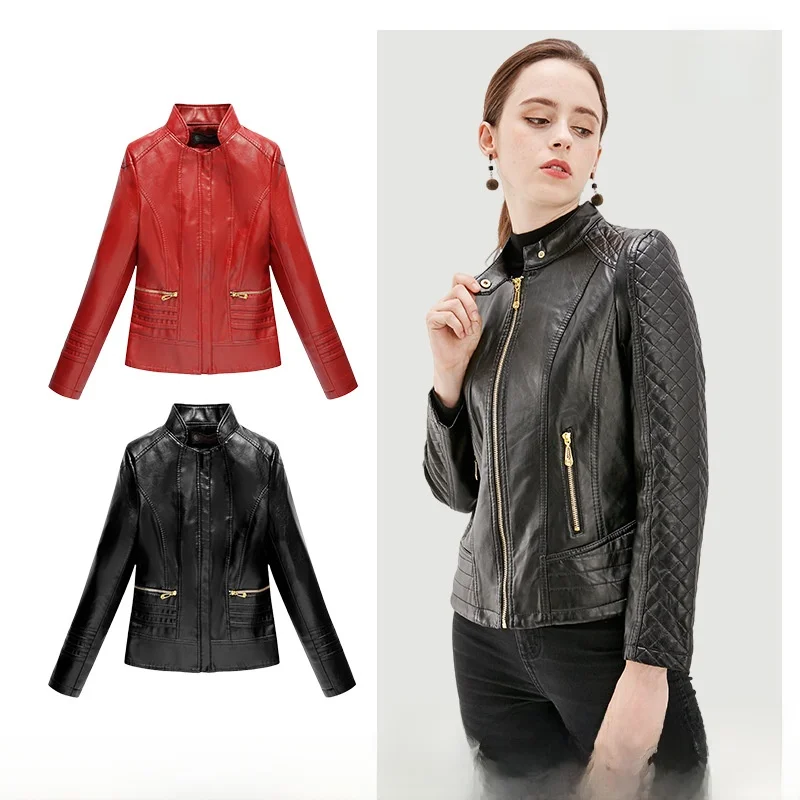 Casual ort Leather Jaet 2024 New Sle Spring Women's Faionable Slim Fit Large Size Fake Leather Youth Regular Length
Casual ort Leather Jaet 2024 New Sle Spring Women's Faionable Slim Fit Large Size Fake Leather Youth Regular Length