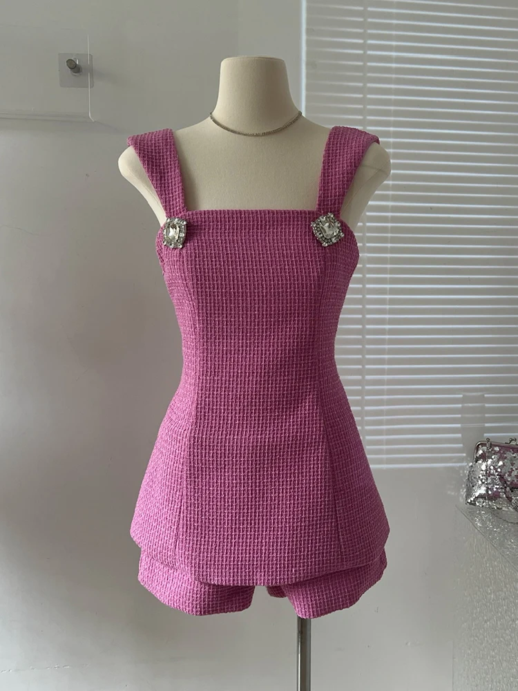 2023 Summer New Korean Sexy Backless Bow Cute Solid Color Camisole Women + High Waist Casual All Match Shorts Two-piece Suit
2023 Summer New Korean Sexy Backless Bow Cute Solid Color Camisole Women + High Waist Casual All Match Shorts Two-piece Suit