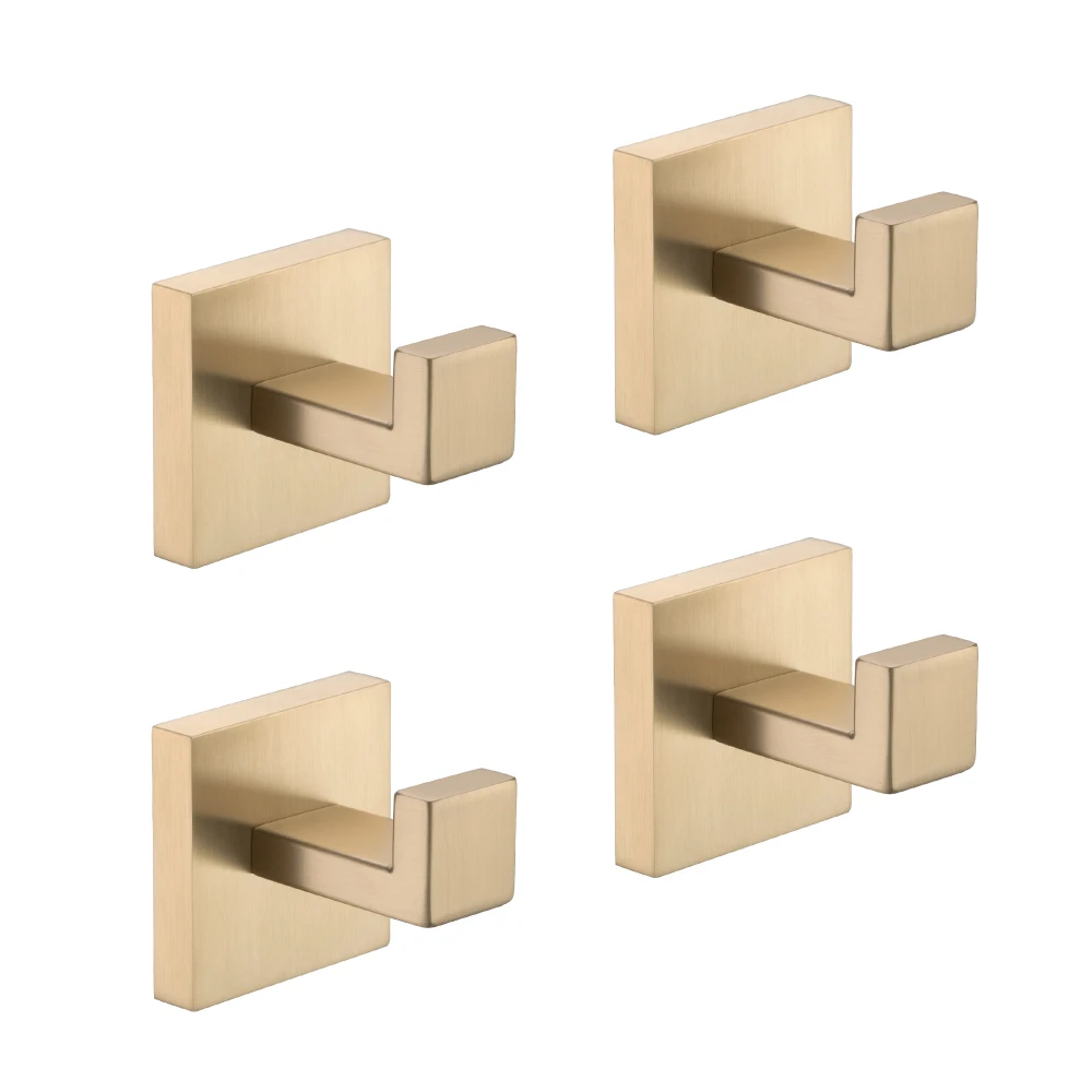 4 Pack Wall-Mounted Stainless Steel Bathroom Towel Hooks/Coat Hooks for Bathroom, Bedroom, Kitchen
4 Pack Wall-Mounted Stainless Steel Bathroom Towel Hooks/Coat Hooks for Bathroom, Bedroom, Kitchen