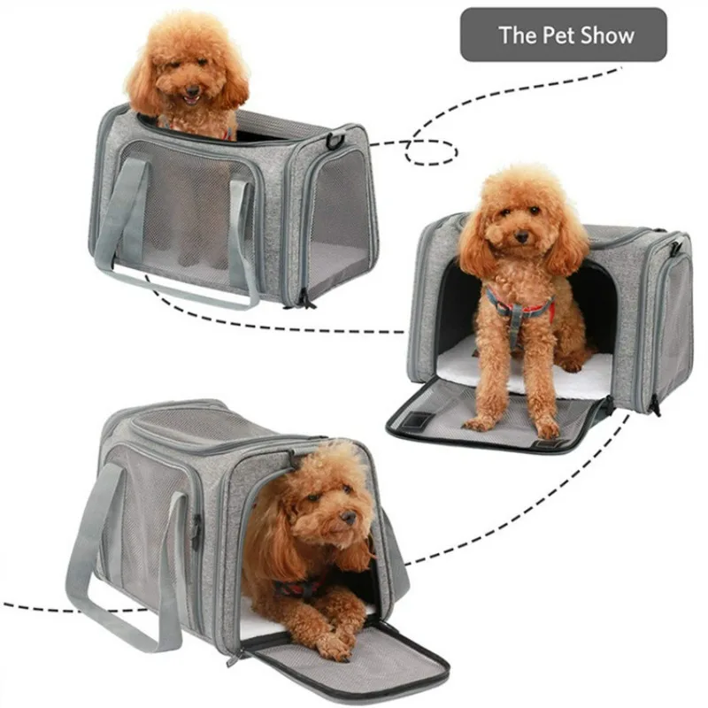 A convenient single-shoulder crossbody cat bag and breathable dog handbag for pet outings in a car
A convenient single-shoulder crossbody cat bag and breathable dog handbag for pet outings in a car