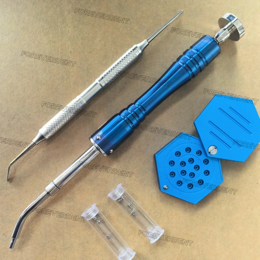 Новый стоматологический пистолет TAC Bone Auto Gun GBR Tack Blue Case, мембранная направляющая для пистолета, автоматический Tacker, регенерационные кнопки для пистолета, булавки
Новый стоматологический пистолет TAC Bone Auto Gun GBR Tack Blue Case, мембранная направляющая для пистолета, автоматический Tacker, регенерационные кнопки для пистолета, булавки