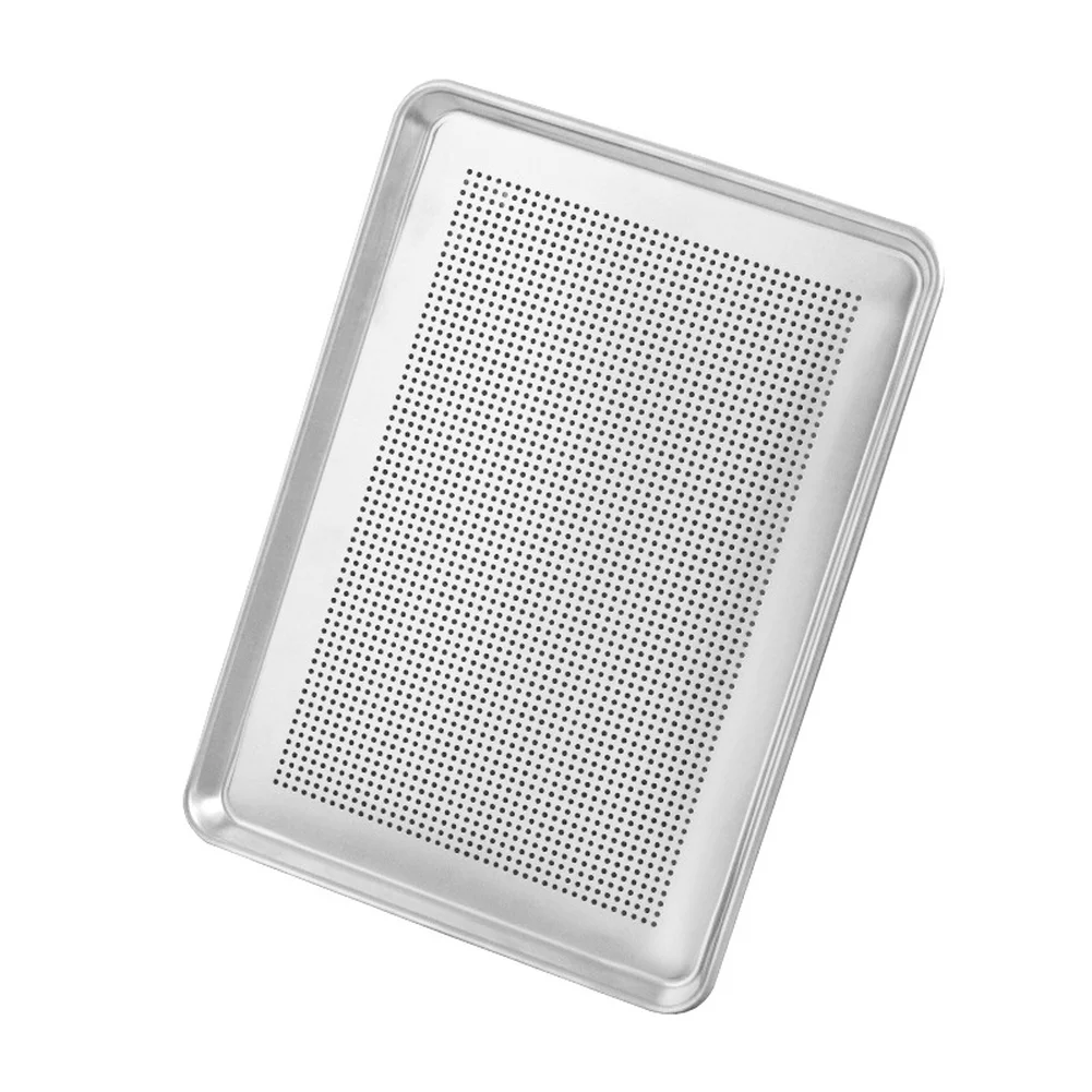 1PC Baking Pan 45*33cm Anodized Aluminum Perforated Baking Pan Commercial Oven Rack Cake Cooling Grid Bakeware Baking Parts
1PC Baking Pan 45*33cm Anodized Aluminum Perforated Baking Pan Commercial Oven Rack Cake Cooling Grid Bakeware Baking Parts