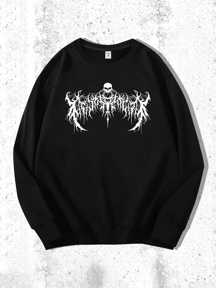 Мужская толстовка с круглым вырезом и принтом темного тотема в готическом стиле, повседневный спортивный дышащий пуловер, свободный крой, средней эластичности,
Мужская толстовка с круглым вырезом и принтом темного тотема в готическом стиле, повседневный спортивный дышащий пуловер, свободный крой, средней эластичности,