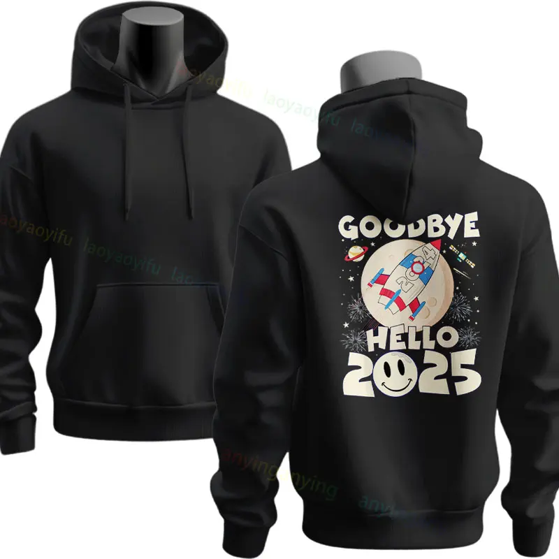 Goodbye 2024 Hello 2025 Fly Happy New Year Graphic Design Hoodie Long Sleeve Sweatshirts Sportswear for Fall & Winter
Goodbye 2024 Hello 2025 Fly Happy New Year Graphic Design Hoodie Long Sleeve Sweatshirts Sportswear for Fall & Winter