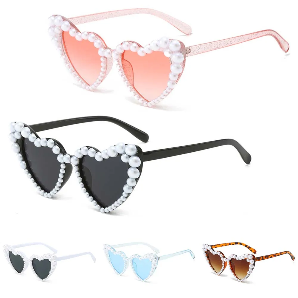 Heart Shaped Large Frame Pearl Glasses Fashion Personality Sunglasses Birthday Wedding Party Decorative Glasses UV400 Eyewear
Heart Shaped Large Frame Pearl Glasses Fashion Personality Sunglasses Birthday Wedding Party Decorative Glasses UV400 Eyewear