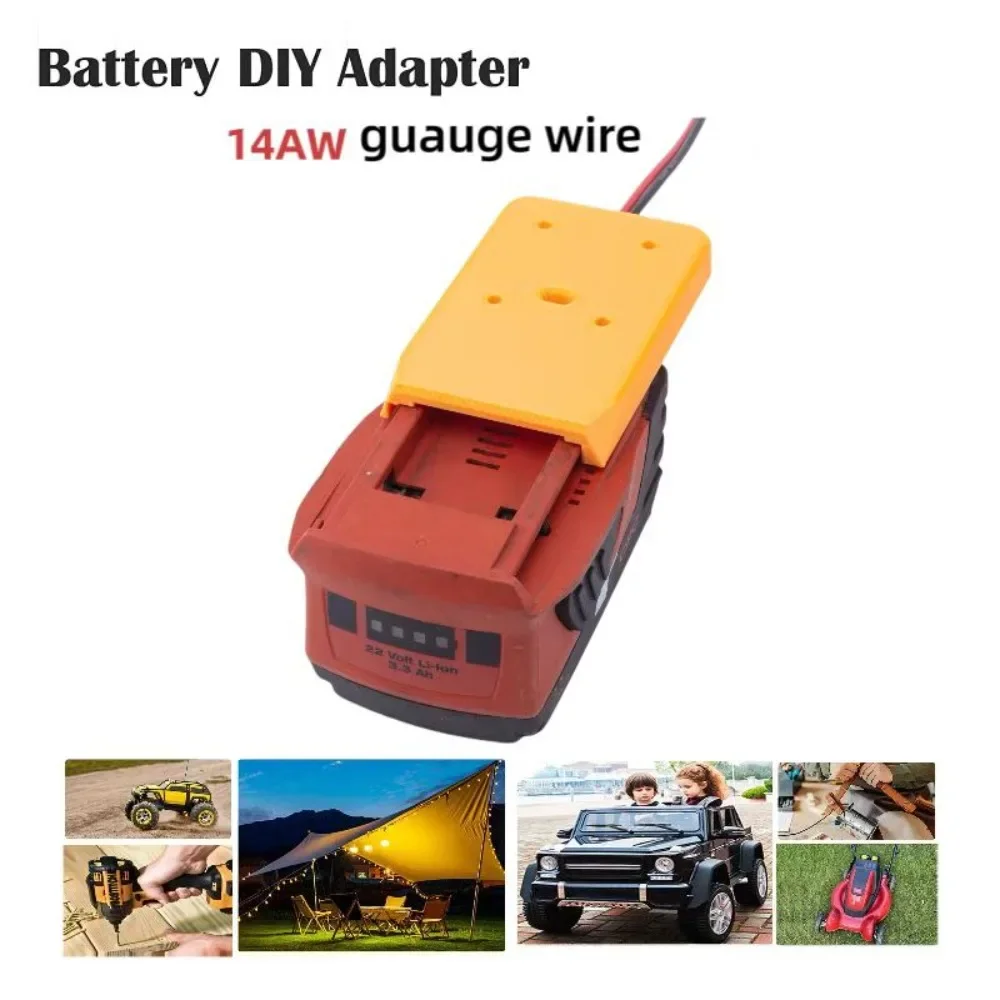 Electric Wheel Adapter for Hilti B22 22V Battery 14AWG Connectors For DIY Remote Control Car Toys Robots Remote Control Trucks
Electric Wheel Adapter for Hilti B22 22V Battery 14AWG Connectors For DIY Remote Control Car Toys Robots Remote Control Trucks