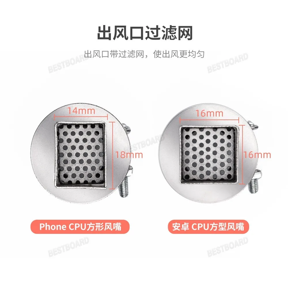 YCS CPU Square Nozzle 22mm Hot Air Gun Rework Station for iPhone Android CPU BGA Soldering Repair Nozzle Tool
YCS CPU Square Nozzle 22mm Hot Air Gun Rework Station for iPhone Android CPU BGA Soldering Repair Nozzle Tool