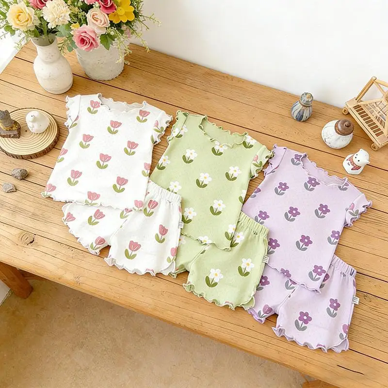 2026 Children's Summer New Hot Selling Fashion Ice Silk Home Lace Vest and Shorts Two-piece Set
2026 Children's Summer New Hot Selling Fashion Ice Silk Home Lace Vest and Shorts Two-piece Set
