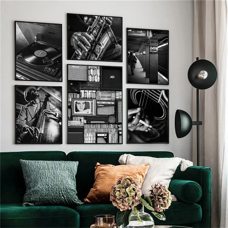 Vintage Figure Musical Instruments Black and White Print Art Canvas Poster For Living Room Decor Home Wall Picture
Vintage Figure Musical Instruments Black and White Print Art Canvas Poster For Living Room Decor Home Wall Picture