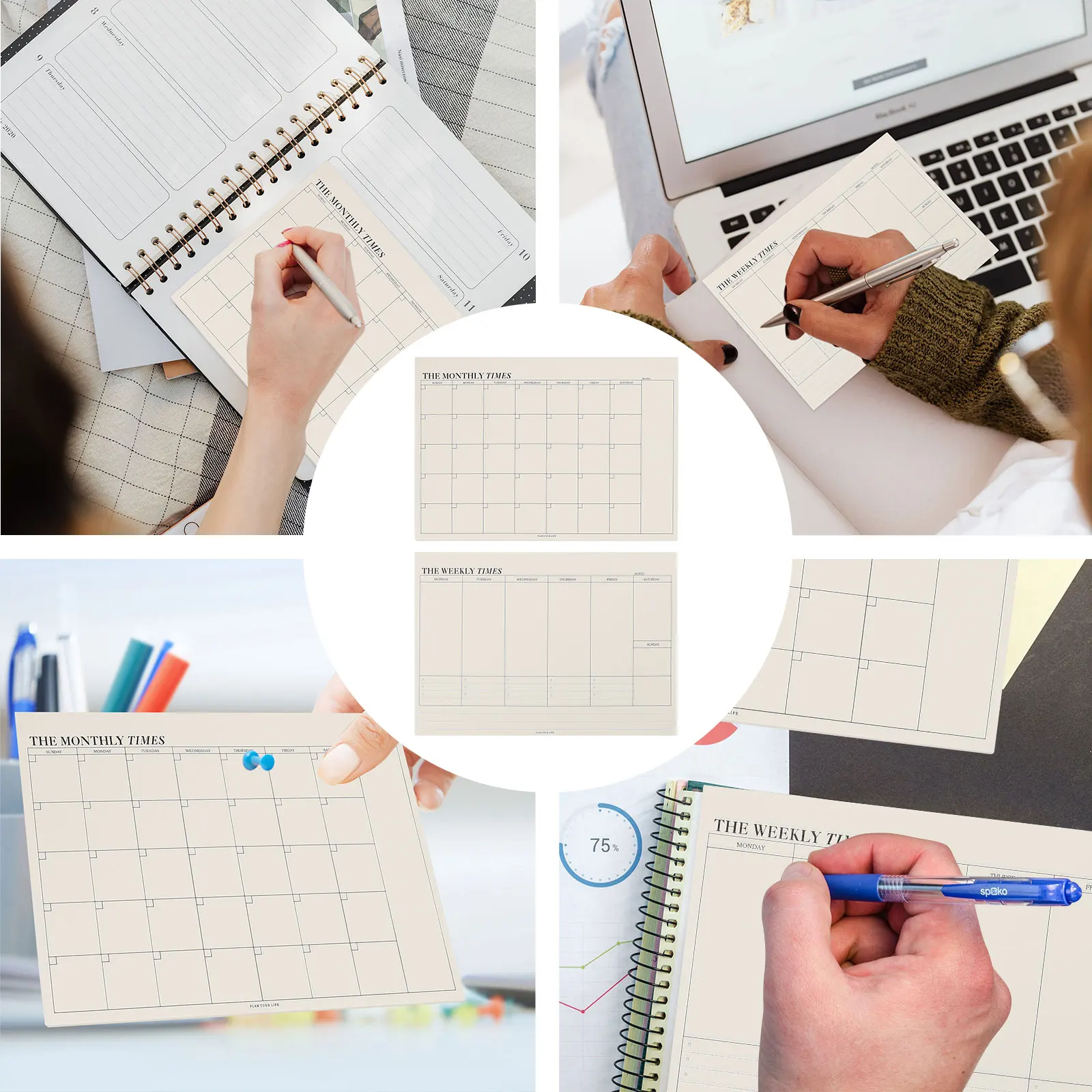2pcs Office Schedule Planner Weekly Monthly Notepad Tearable Notebook 60 Pages Daily Task Goals Agenda Scheduling Lightweight
2pcs Office Schedule Planner Weekly Monthly Notepad Tearable Notebook 60 Pages Daily Task Goals Agenda Scheduling Lightweight