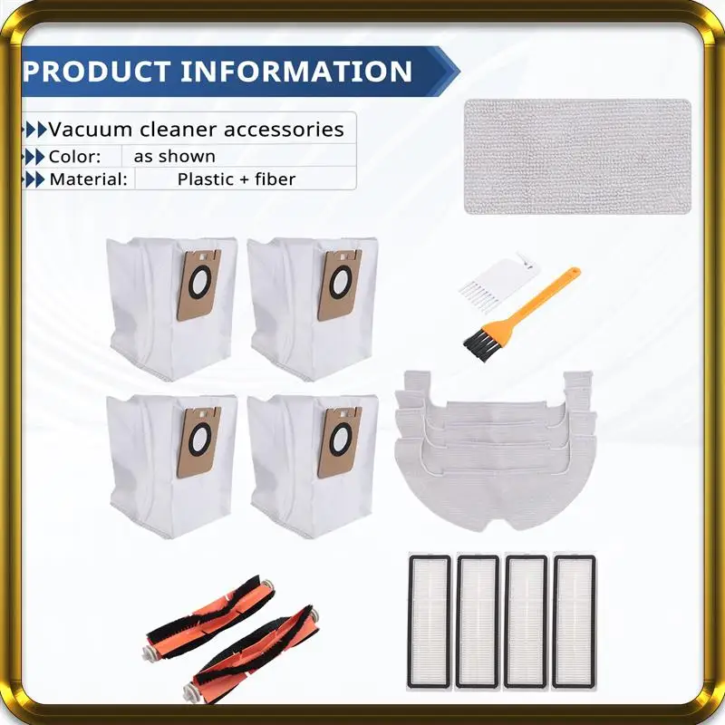 -A95Z For Dreame BOT Z10 Pro L10 Plus Vacuum Cleaner Main Brush Side Brush Filter Mop Cloth Dust Bag Accessories Replacement
-A95Z For Dreame BOT Z10 Pro L10 Plus Vacuum Cleaner Main Brush Side Brush Filter Mop Cloth Dust Bag Accessories Replacement