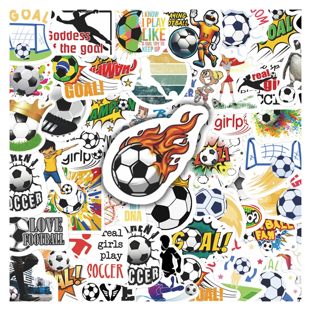50pcs Soccer Football Sports Stickers Sports Helmets DIY Gift Decal for Laptops Phones Bottles Decor sticker
50pcs Soccer Football Sports Stickers Sports Helmets DIY Gift Decal for Laptops Phones Bottles Decor sticker