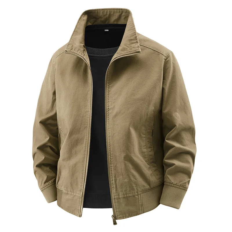 Повседневная мужская куртка с воротником-стойкой, весенне-осенняя верхняя одежда, большие размеры, модная мужская одежда среднего возраста, хлопковая длинная све
Повседневная мужская куртка с воротником-стойкой, весенне-осенняя верхняя одежда, большие размеры, модная мужская одежда среднего возраста, хлопковая длинная све