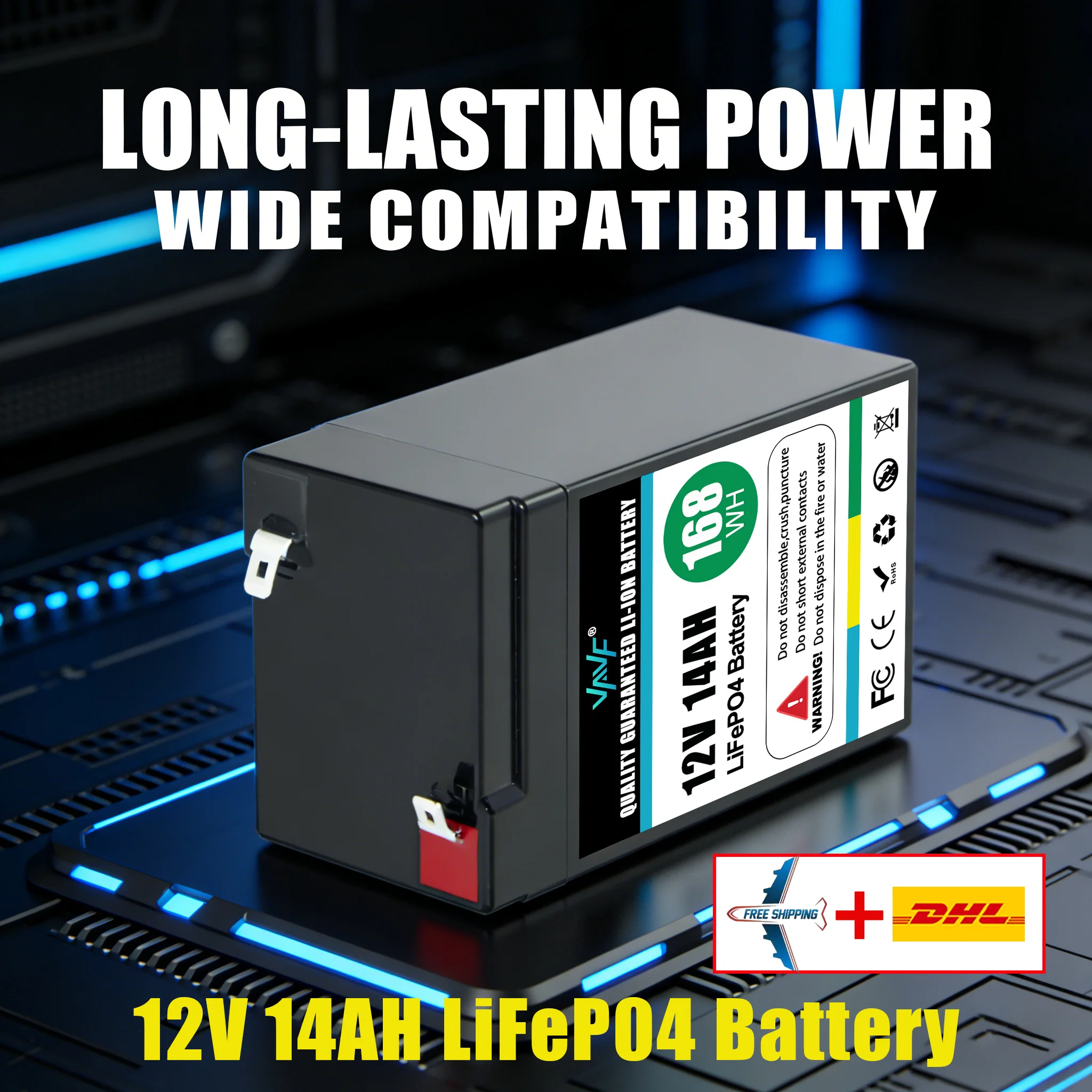 Аккумулятор LiFePO4 12В 14Ач со встроенной BMS 2000+ циклов работы. Идеально подходят для солнечных энергосистем, автодомов, морских судов, внедорожных поездок.
Аккумулятор LiFePO4 12В 14Ач со встроенной BMS 2000+ циклов работы. Идеально подходят для солнечных энергосистем, автодомов, морских судов, внедорожных поездок.
