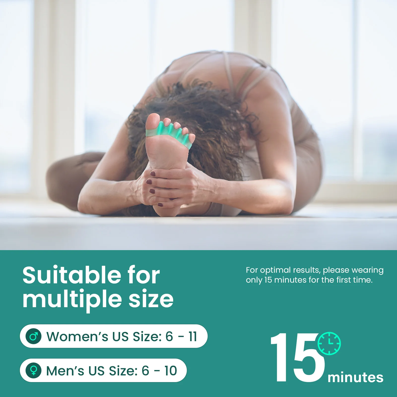 2Pcs Gel 5 Holes Green Toe Separator Bunion Toes Overlap Orthopedics Hallux Valgus Correction Foot Health Care Clamp Protector
2Pcs Gel 5 Holes Green Toe Separator Bunion Toes Overlap Orthopedics Hallux Valgus Correction Foot Health Care Clamp Protector